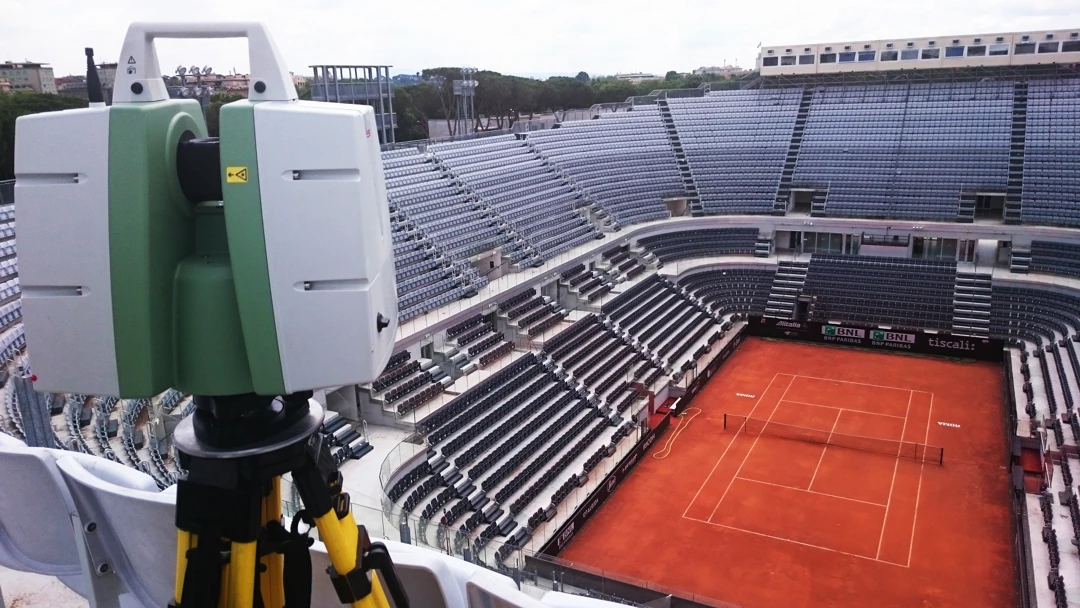 Veduta esterna Stadio Centrale del Tennis - Roma - Archimeter