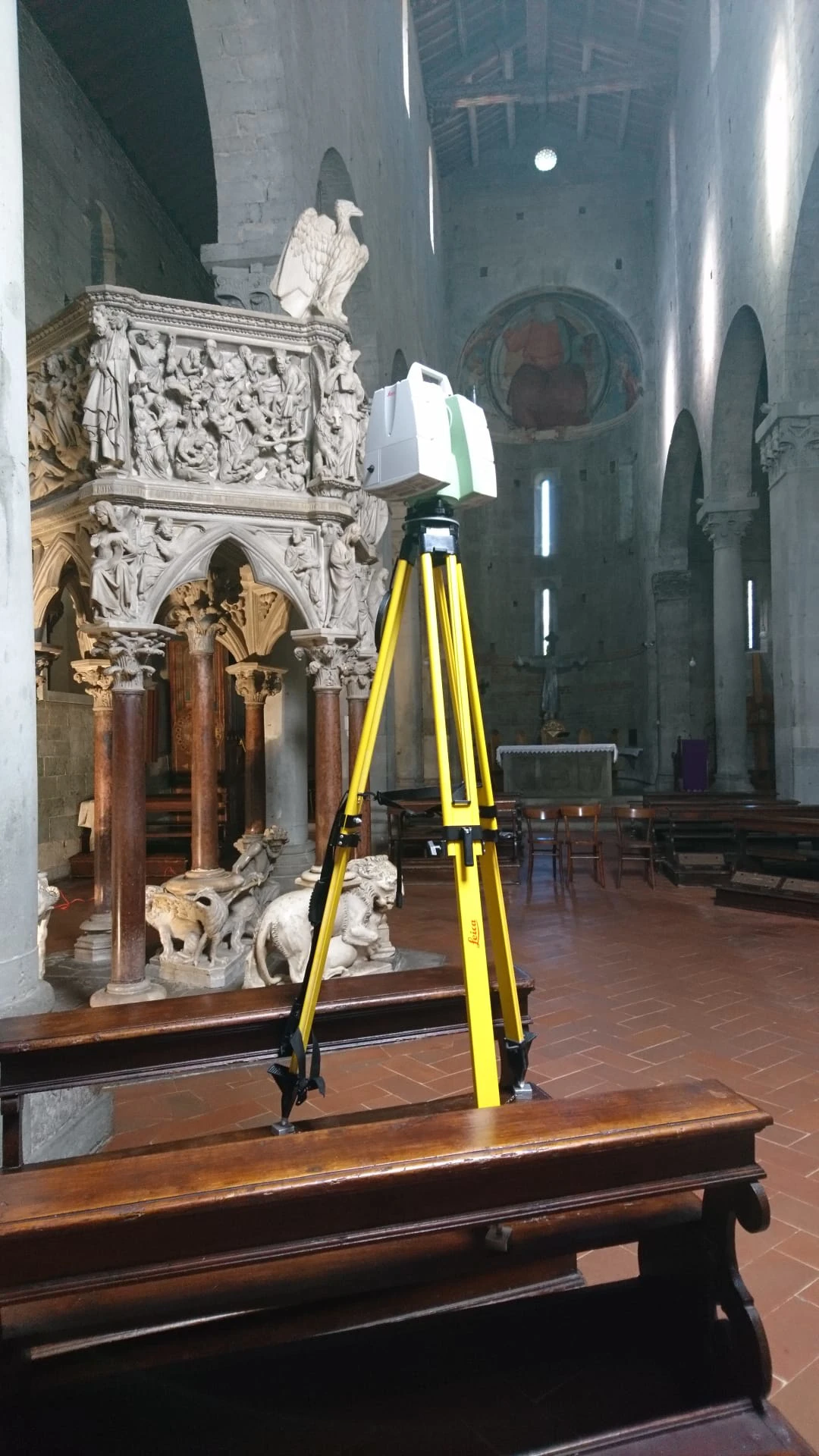3d laser scanner view Pulpit of Sant' Andrea - Pistoia - Archimeter