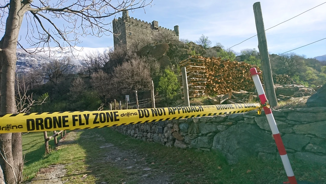 Drone zone in Ussel Castle - Archimeter