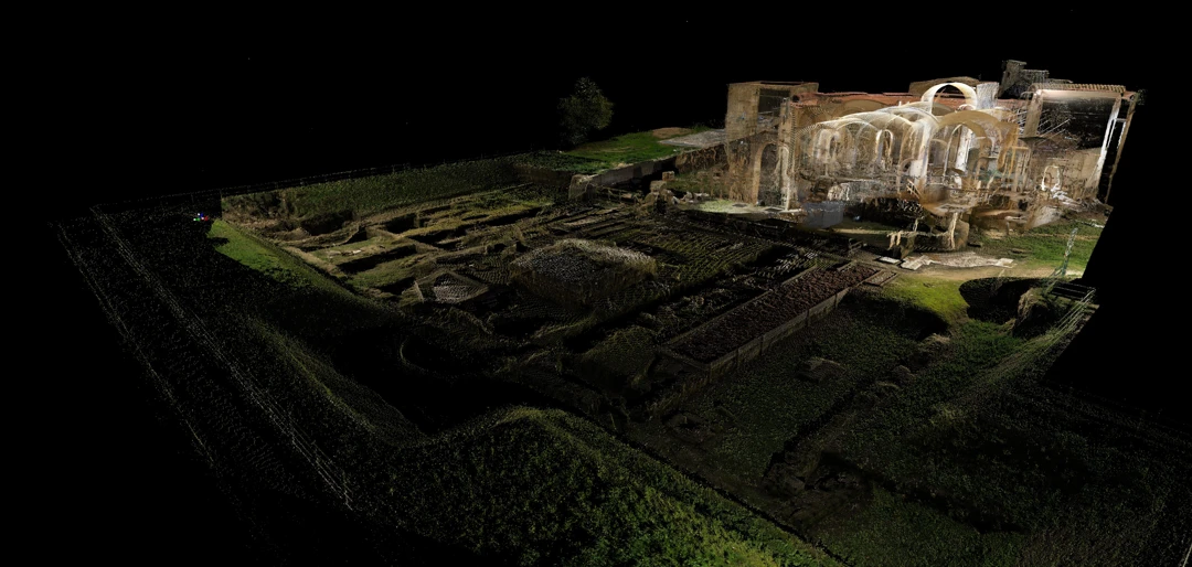 3d laser scanner survey Baptistery of San Giovanni - Canosa di Puglia - Archimeter