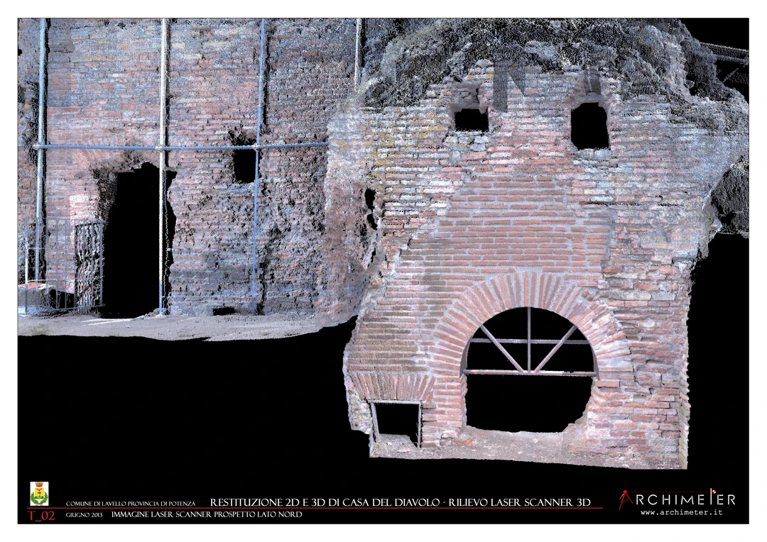 Fotogrammetria Casa del Diavolo (Villa Romana) - Lavello - Archimeter