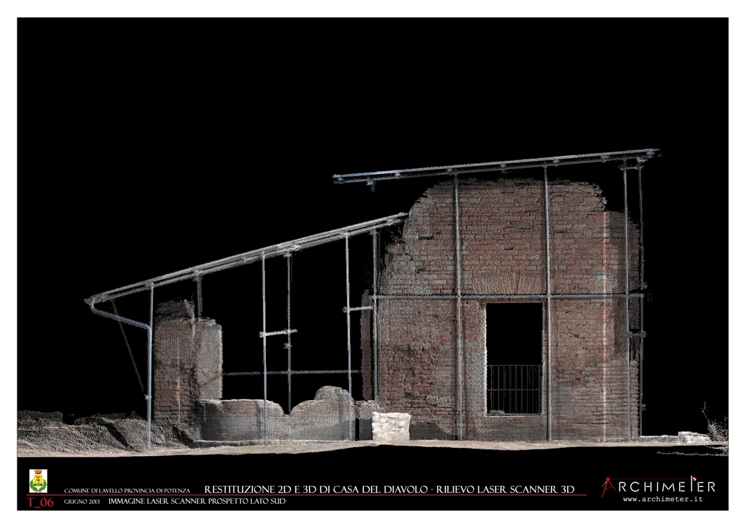 Fotogrammetria Casa del Diavolo (Villa Romana) - Lavello - Archimeter
